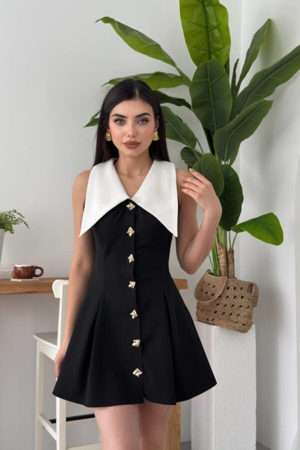 Ness Düğmeli Elbise