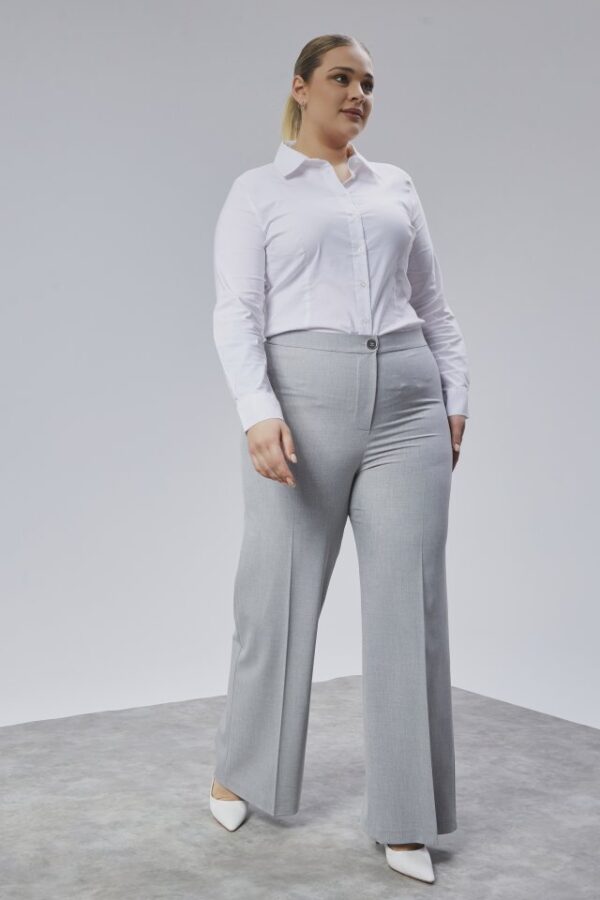 Poly Viscose Full Lycra Beli̇ Lasti̇kli̇ Battal Pantolon