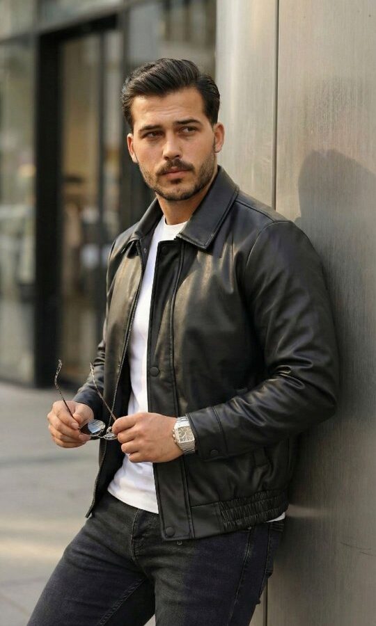 Erkek Astarlı Deri Ceket