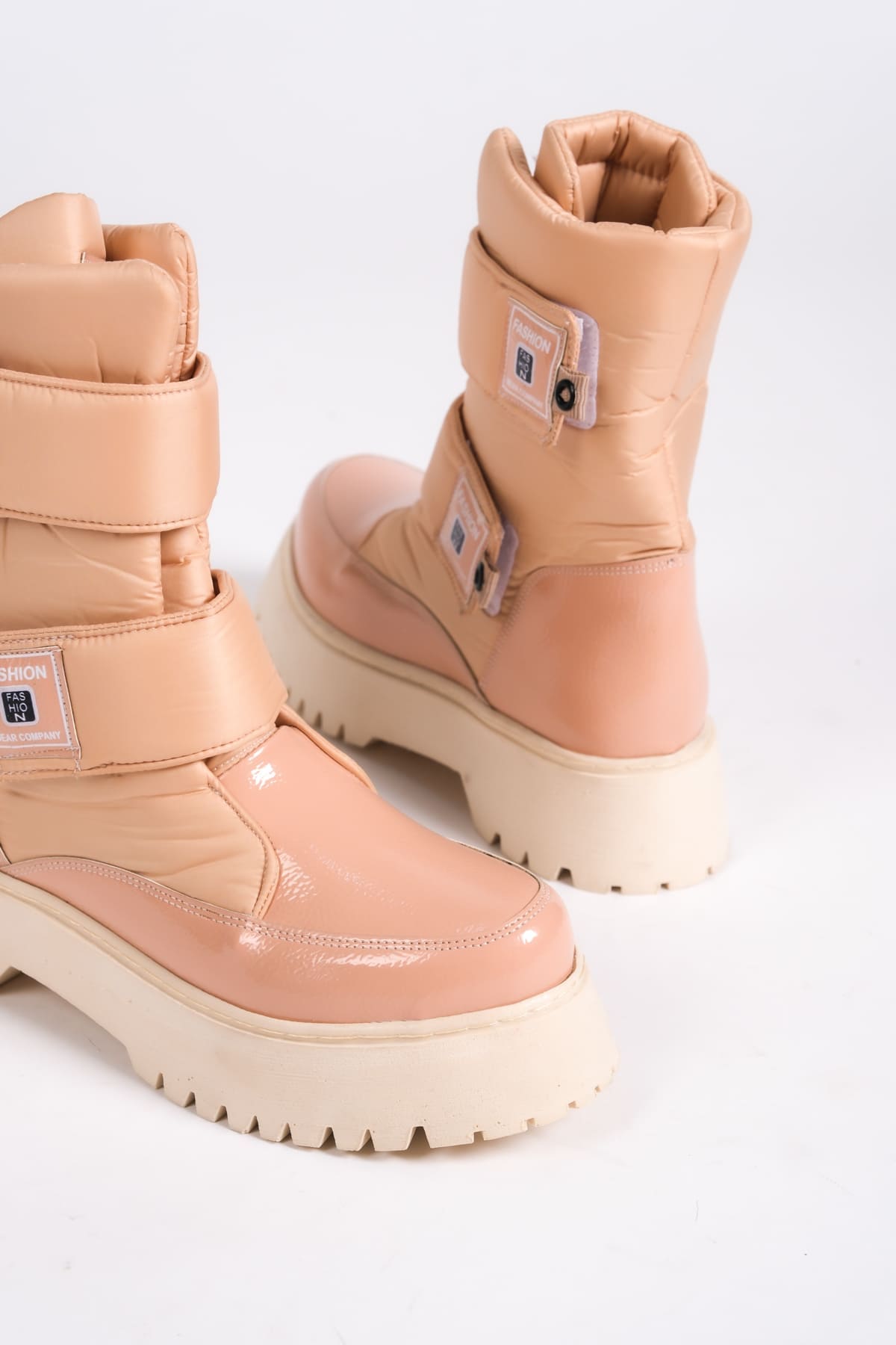 ELISA Cırt Cırtlı Paraşüt Kumaş Rugan Kadın Bot RTT - Ten - Görsel 5