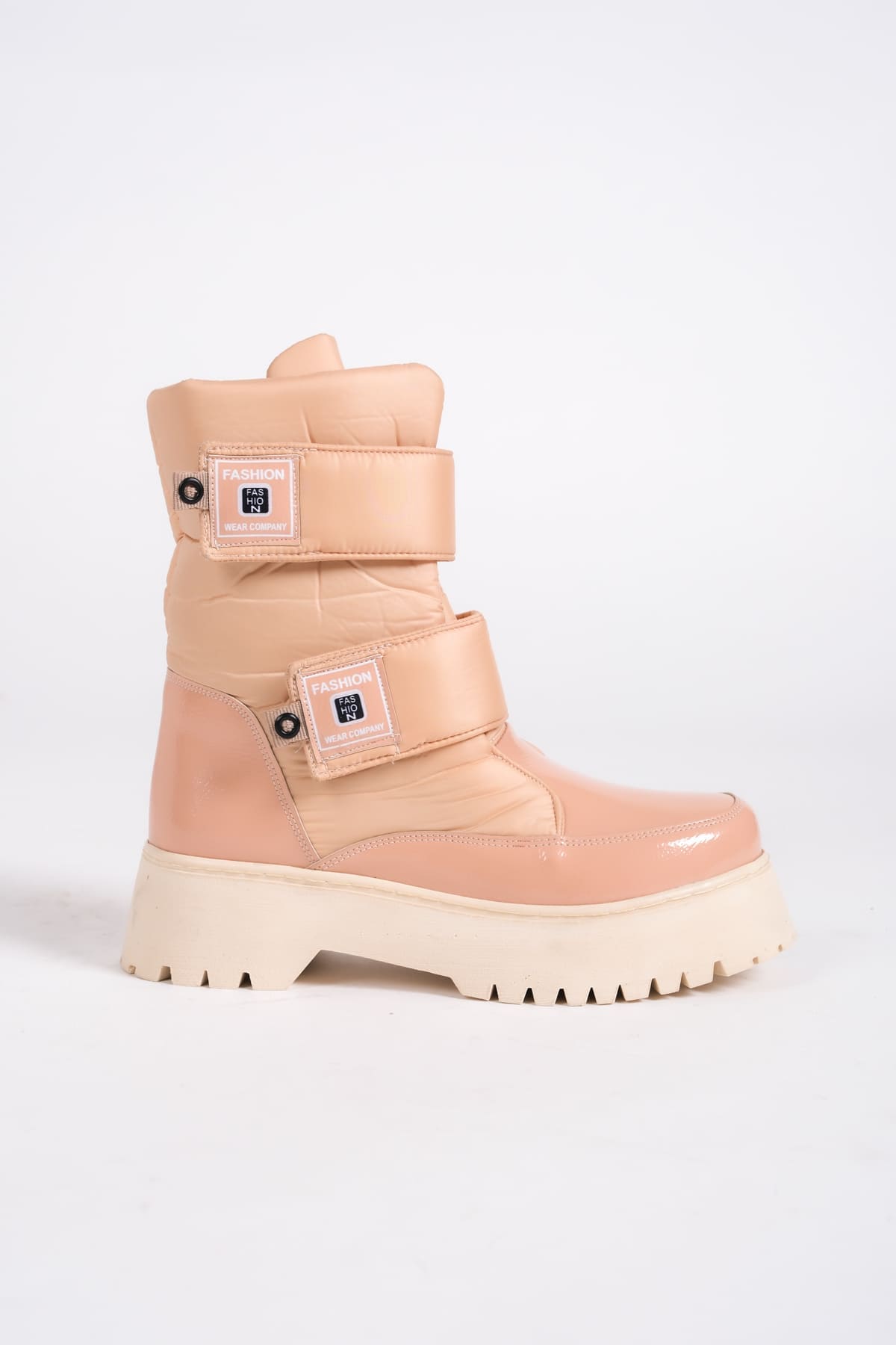 ELISA Cırt Cırtlı Paraşüt Kumaş Rugan Kadın Bot RTT - Ten - Görsel 6