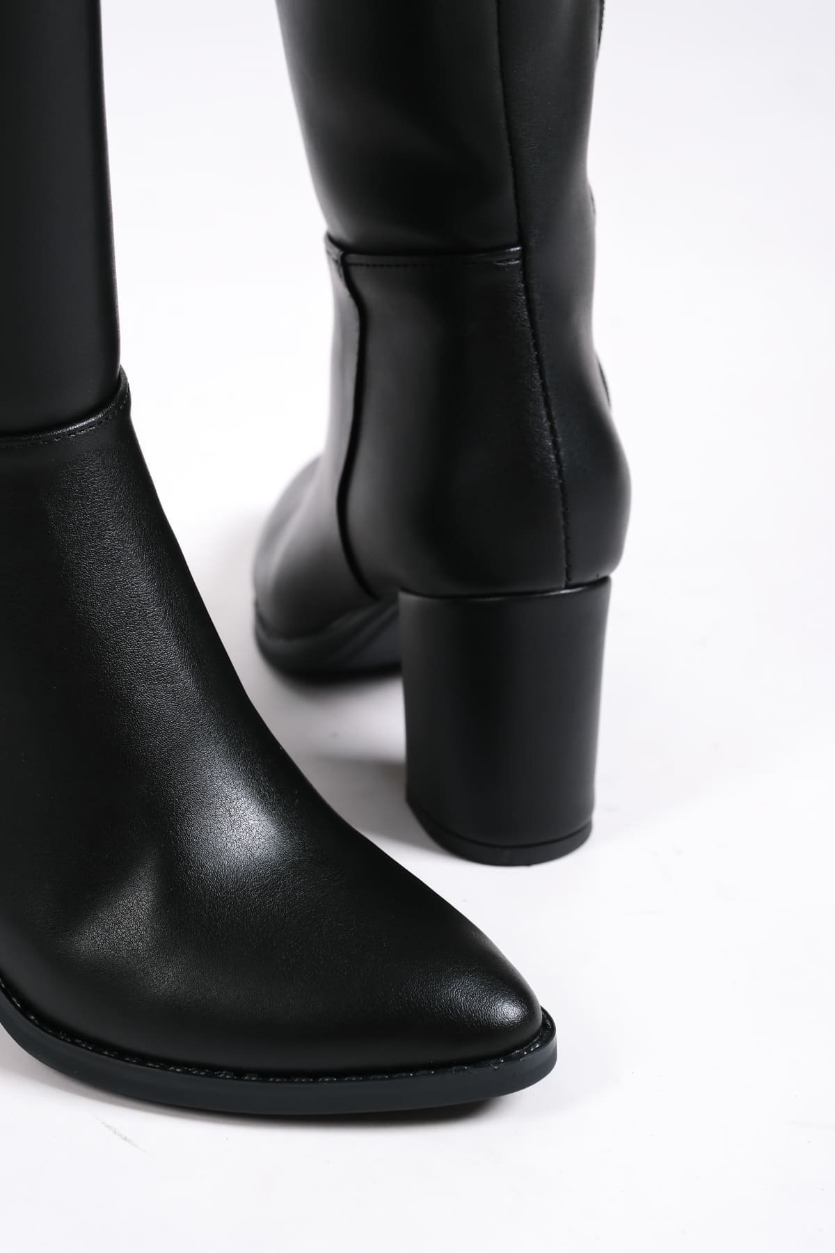 FIORELLA Bağcıksız Fermuarlı Ortopedik Taban Kadın Çizme CST - Siyah - Görsel 5