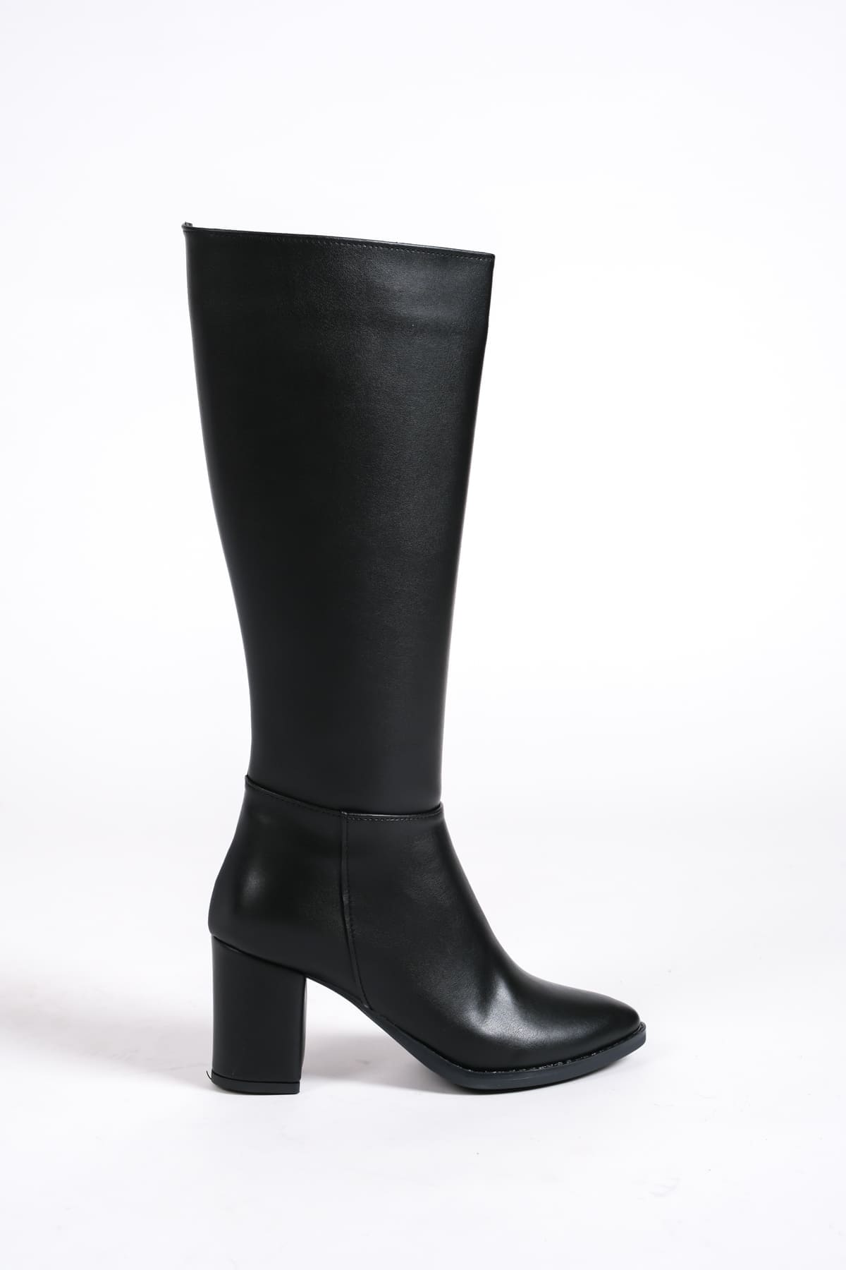 FIORELLA Bağcıksız Fermuarlı Ortopedik Taban Kadın Çizme CST - Siyah - Görsel 6