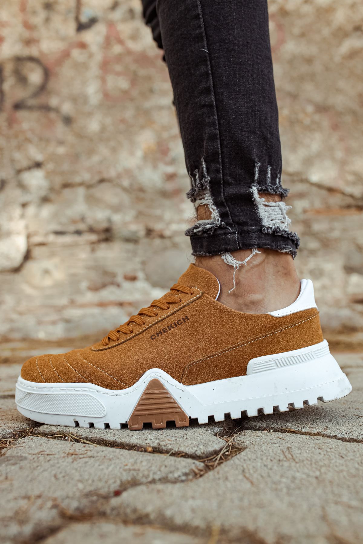 CH037 - SBT Erkek Ayakkabı TABA/BEYAZ - Görsel 3