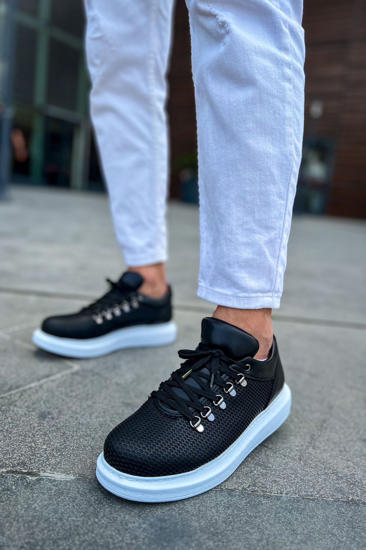CH021 - CBT Favo Erkek Ayakkabı SIYAH - Görsel 3