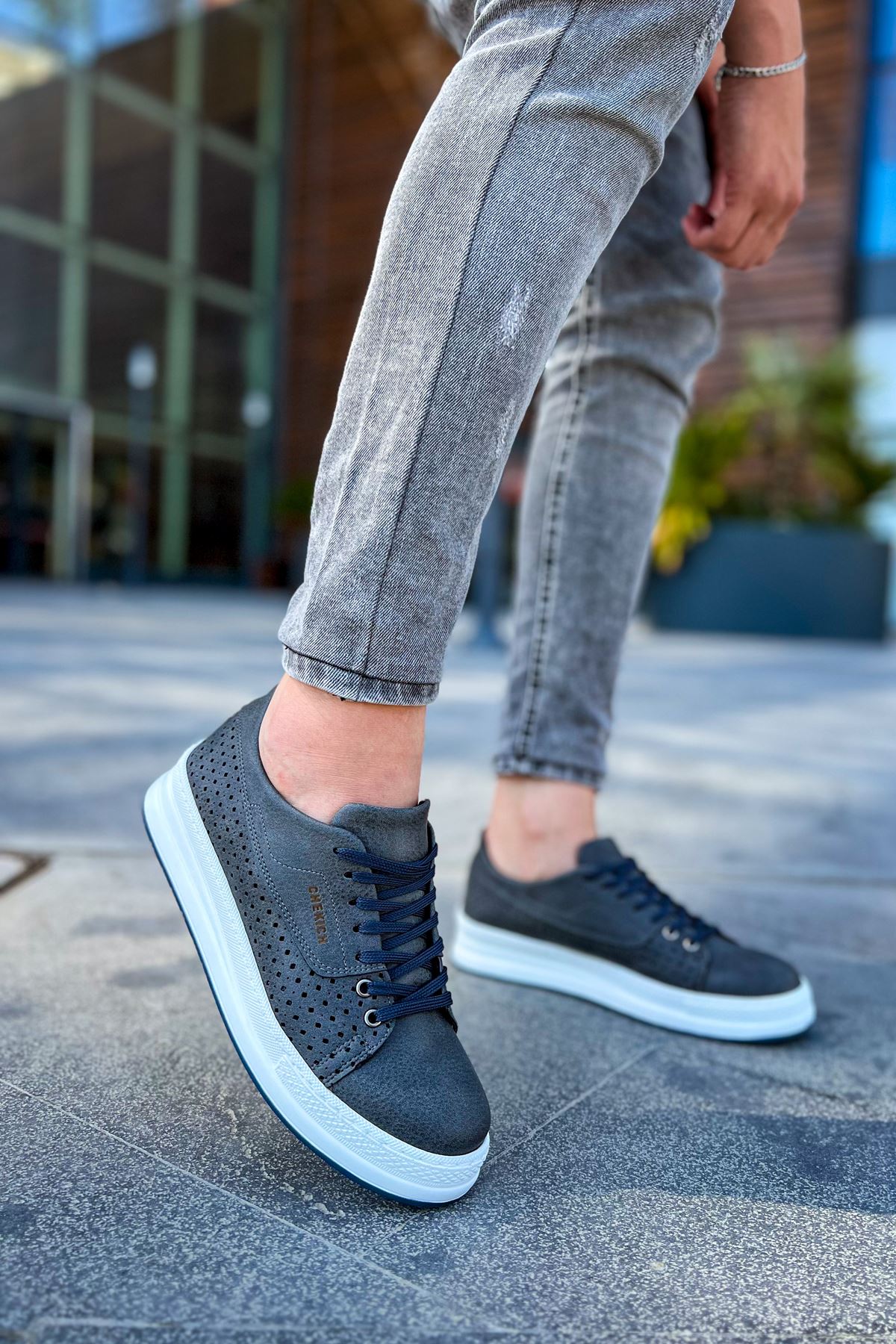 CH043 - CBT Cowien Erkek Ayakkabi ANTRASIT - Görsel 3