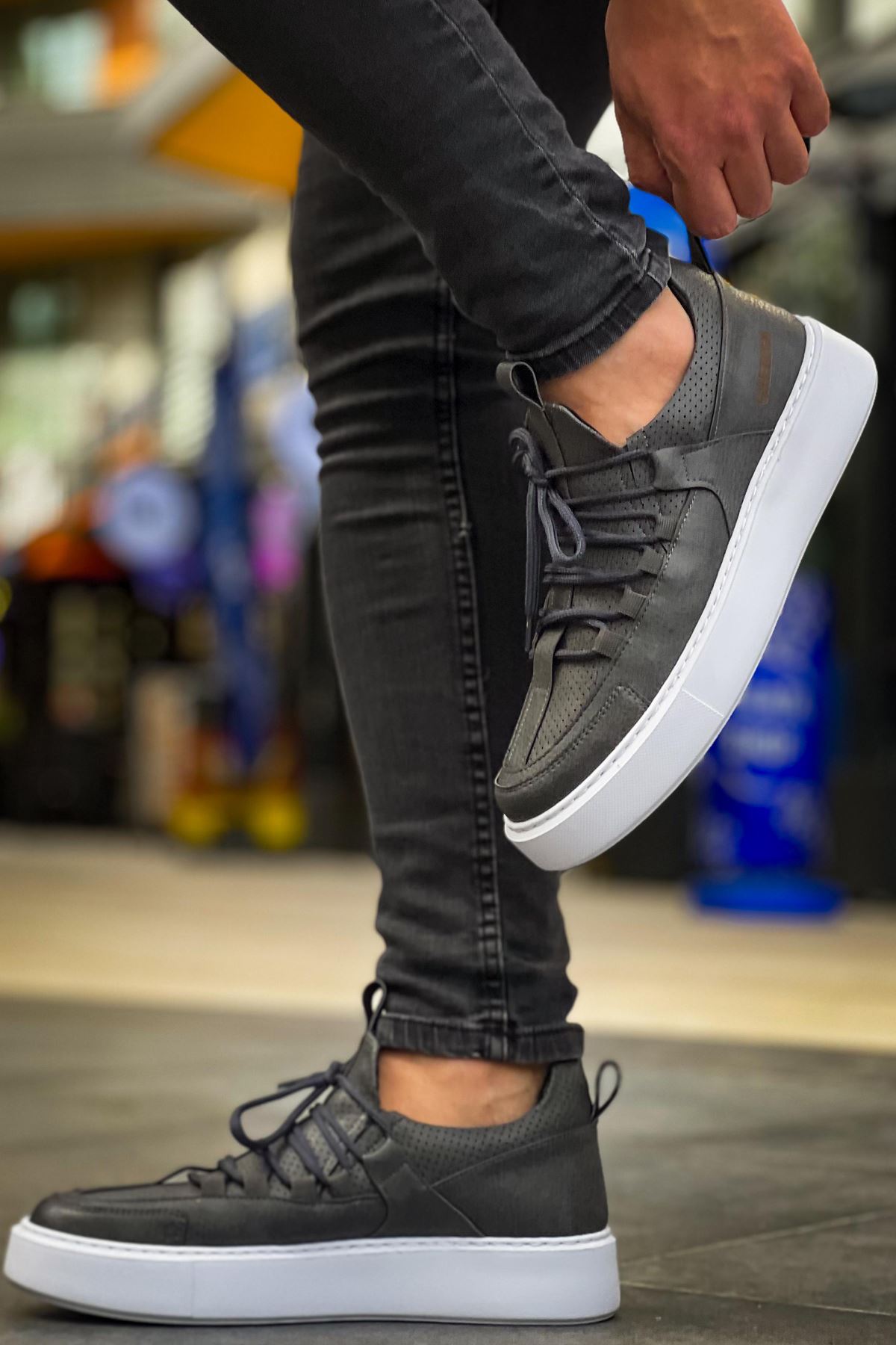 CH159 - CBT Saturn Erkek Ayakkabı ANTRASIT - Görsel 3