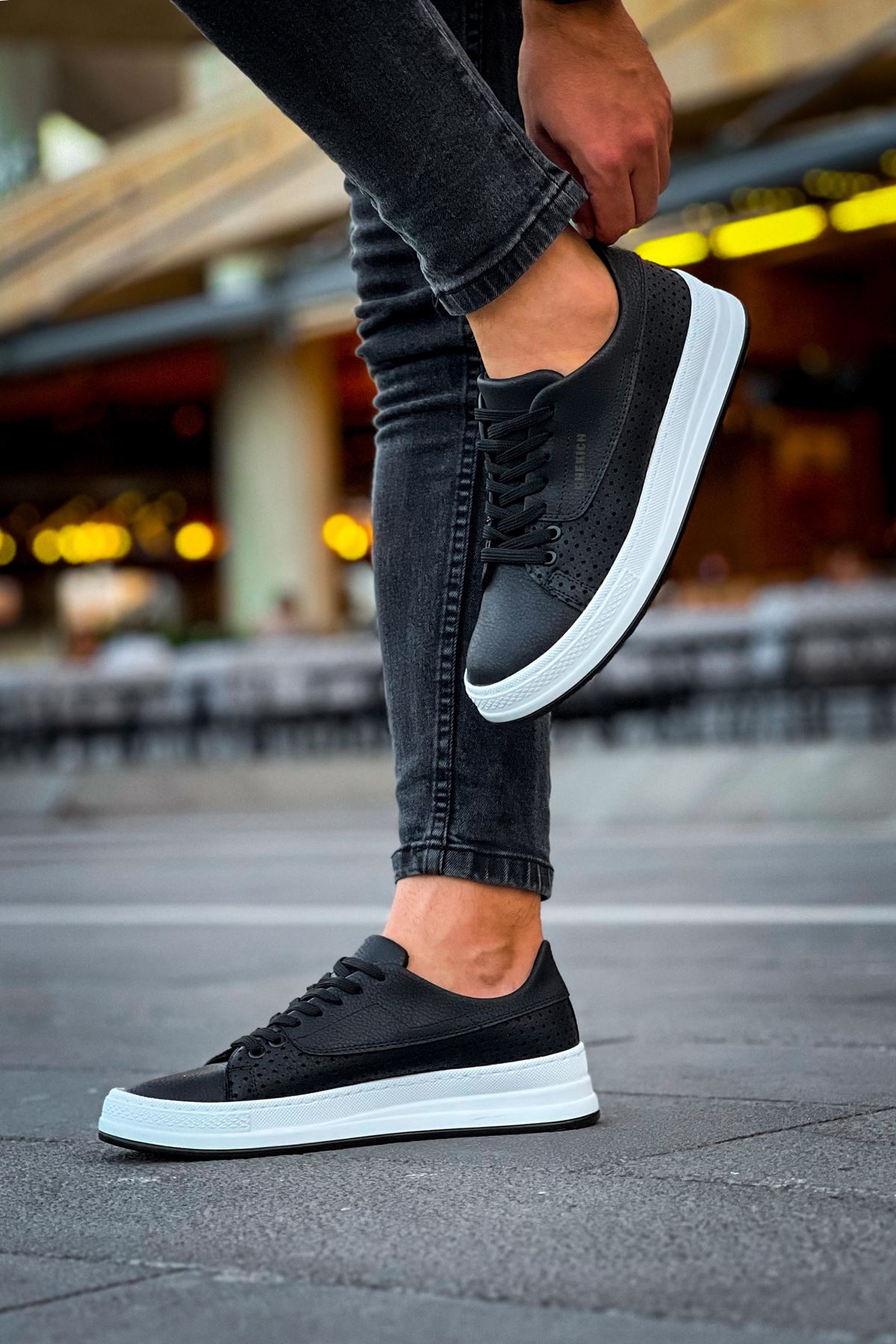 CH043 - CBT Cowien Erkek Ayakkabi SIYAH - Görsel 2