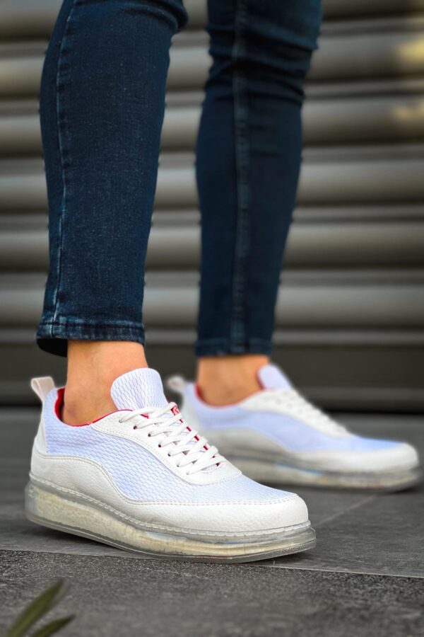 CH181 - RRT İpekyol  Erkek Ayakkabı BEYAZ / KIRMIZI