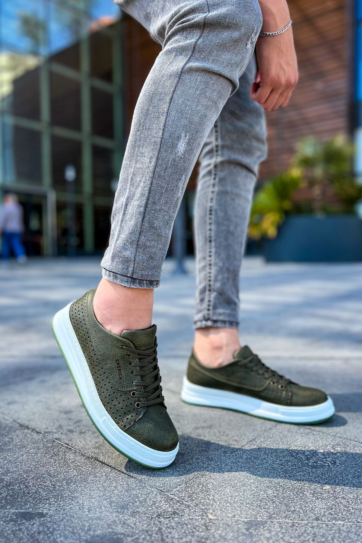 CH043 - CBT Cowien Erkek Ayakkabi HAKI - Görsel 2