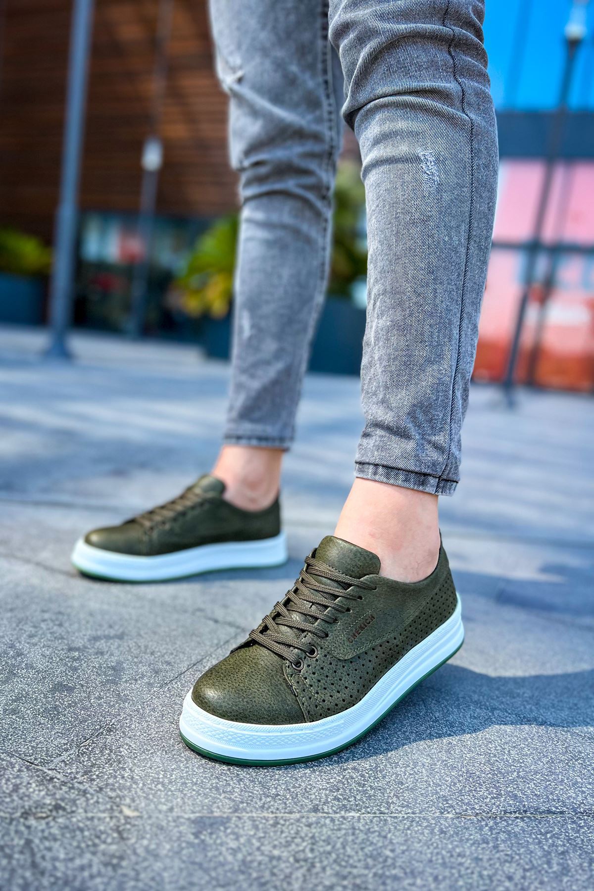 CH043 - CBT Cowien Erkek Ayakkabi HAKI - Görsel 4