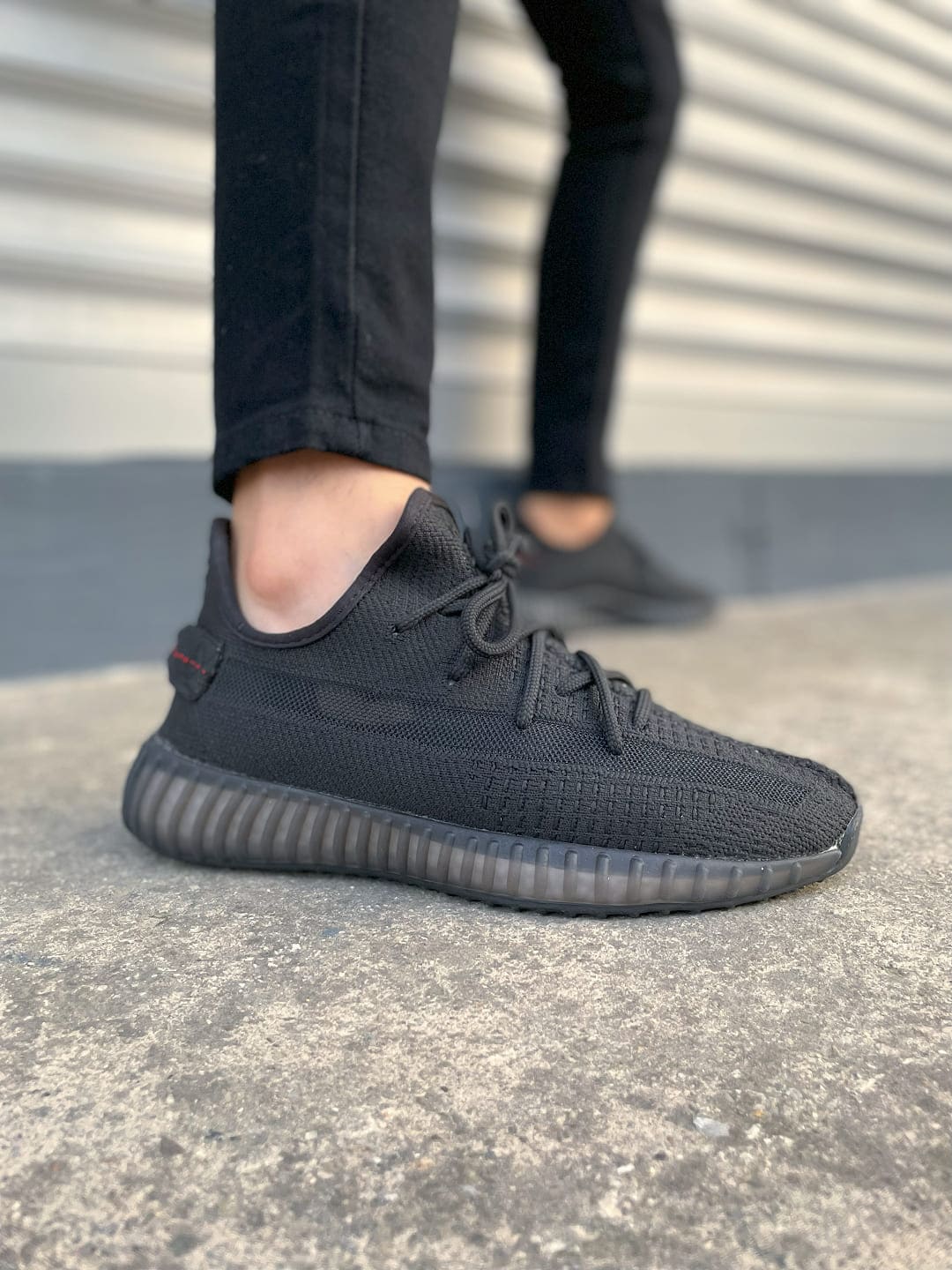 JY305 Pulse Bağcıklı Triko Kumaş Erkek Günlük Spor Ayakkabı TST - Siyah