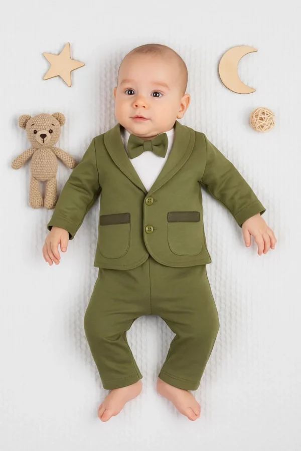 Papyonlu Smokin % 100 Pamuklu Erkek Takım