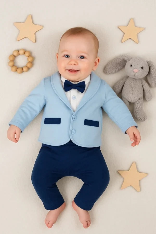 Papyonlu Smokin % 100 Pamuklu Erkek Takım