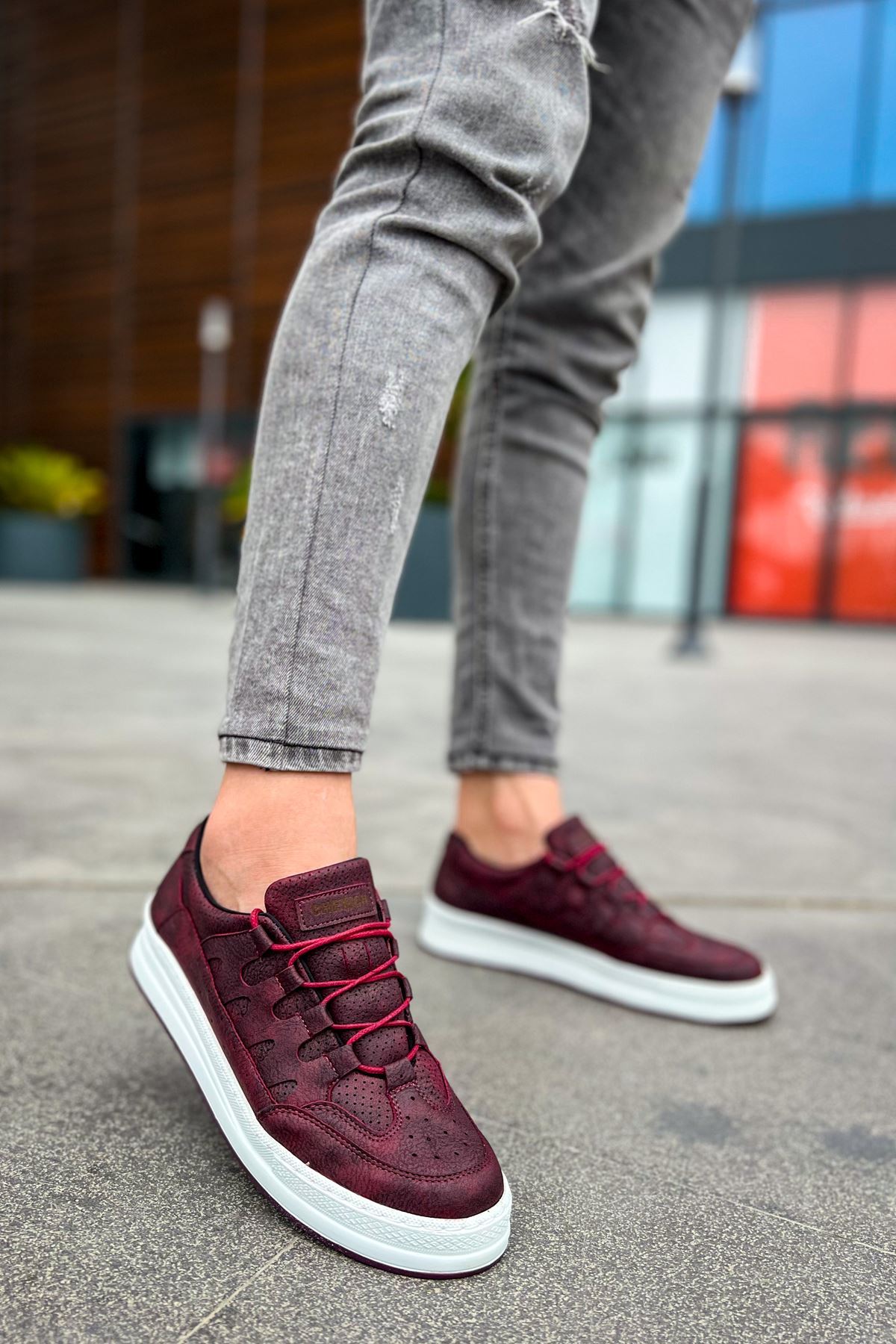 CH040 - CBT C-Rey Erkek Ayakkabı BORDO - Görsel 2