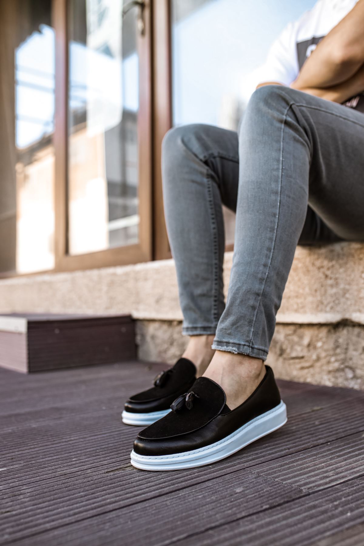 CH002 - CBT Loafer Pelle Erkek Ayakkabı SIYAH - Görsel 3