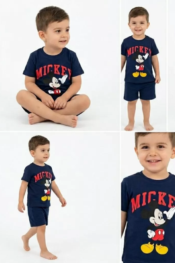2/5 Yaş Mickey Baskılı Çocuk Takımı