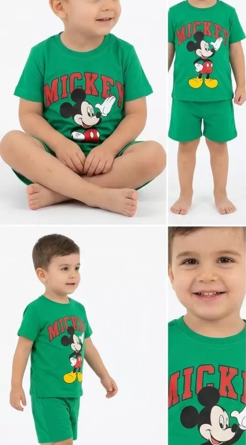 2/5 Yaş Mickey Baskılı Çocuk Takımı