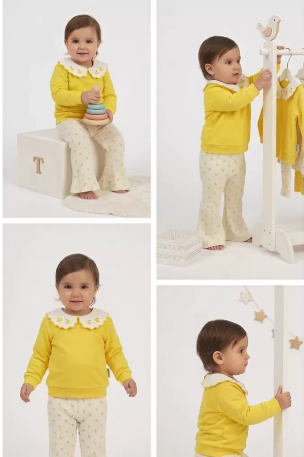 9/24 Ay Piti Kalpli Penye Bebek Takımı