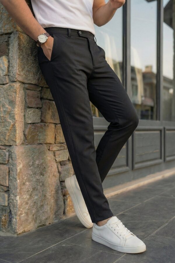 Erkek Slim Fit Dilli Kumaş Pantolon