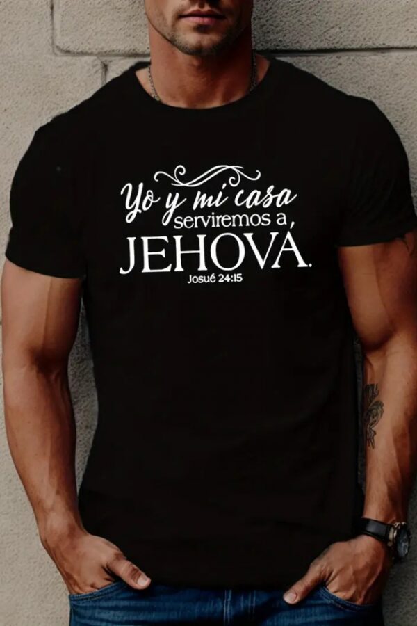 Erkek Jehova Baskılı Süprem T-shirt
