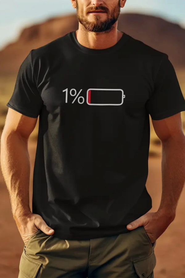 Baskılı Oversize Bisiklet Yaka T-shirt - Siyah