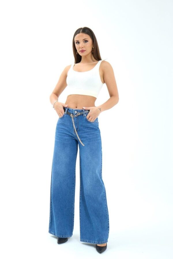 7398 KOT PANTOLON-MAVİ
