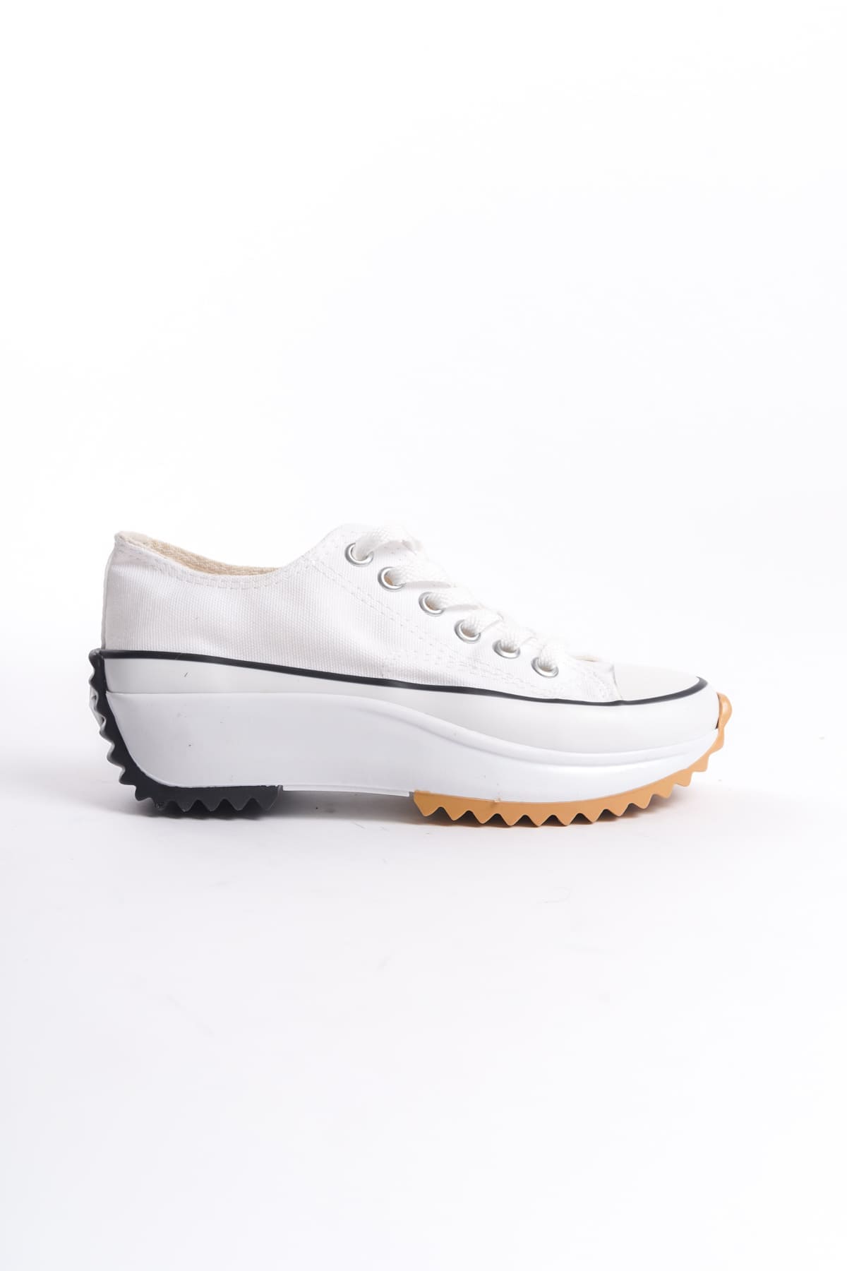 PARIS Bağcıklı Ortopedik Taban Kadın Sneaker Spor Ayakkabı TBT - Beyaz - Görsel 6