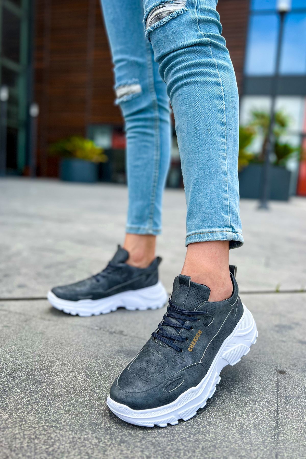CH089 - CBT Low Top Lace Up Erkek Ayakkabı ANTRASIT - Görsel 2