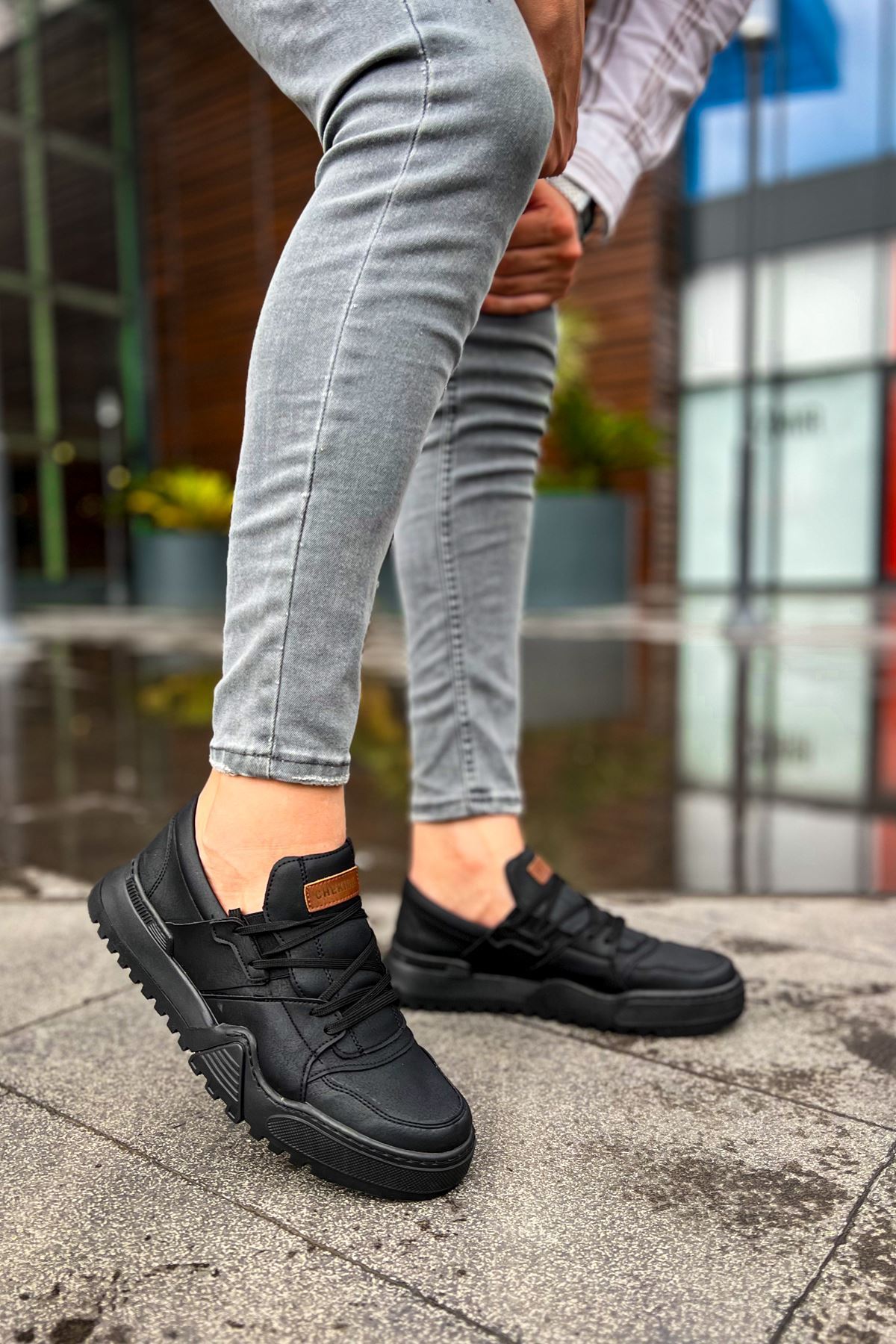 CH067 - GST Warrem Erkek Ayakkabı SIYAH/SIYAH - Görsel 3