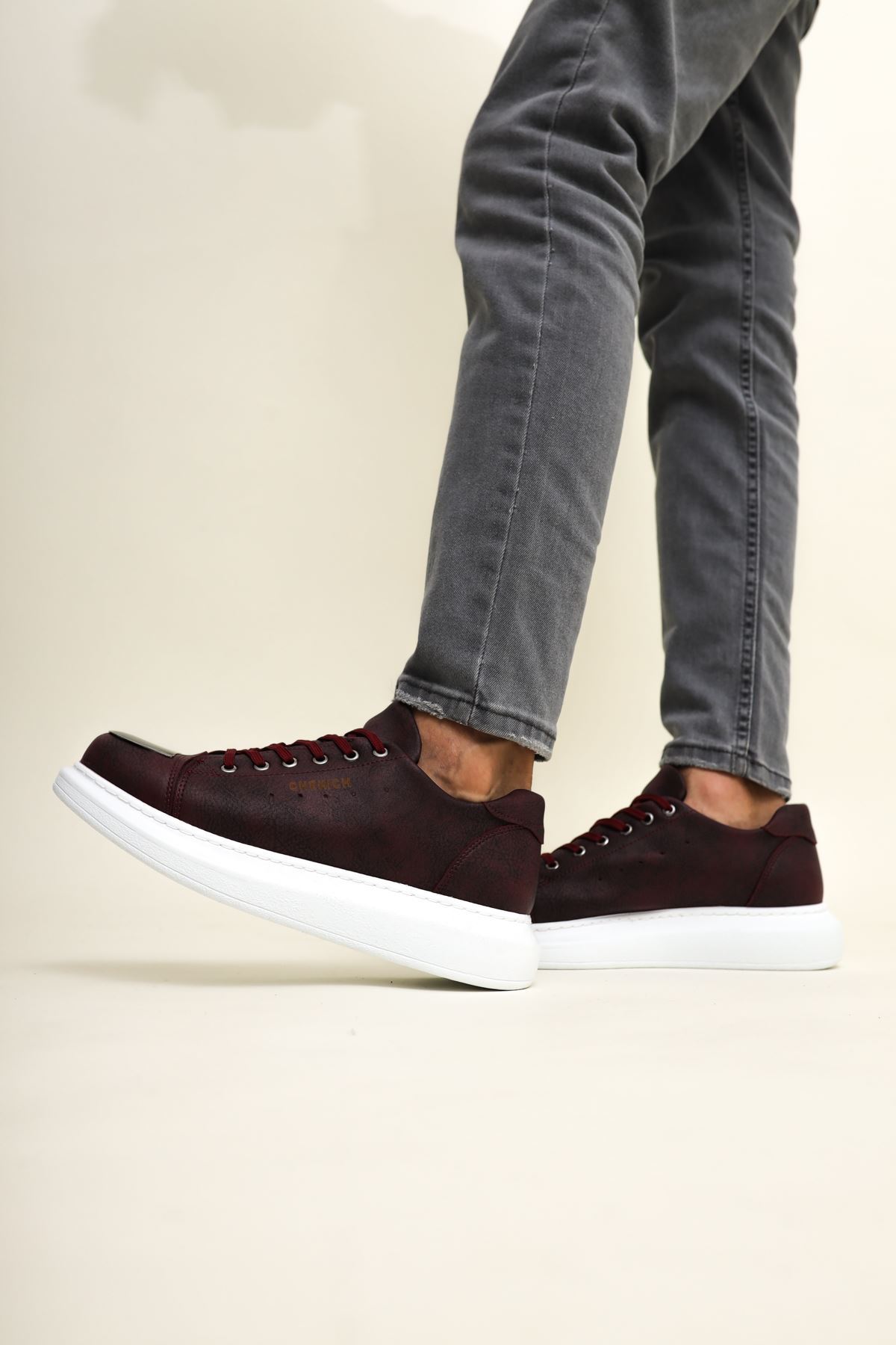 CH175 - CBT Mirror Erkek Ayakkabı BORDO - Görsel 2