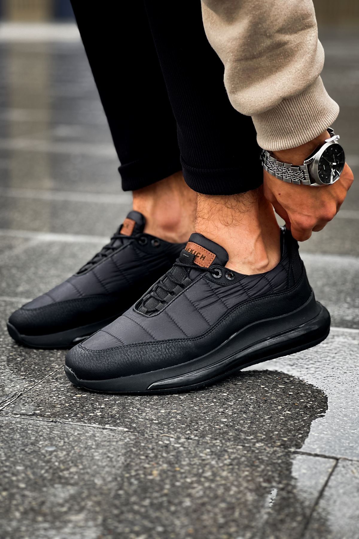 CH179 - CST Sporty Runner Erkek Ayakkabı SIYAH - Görsel 3