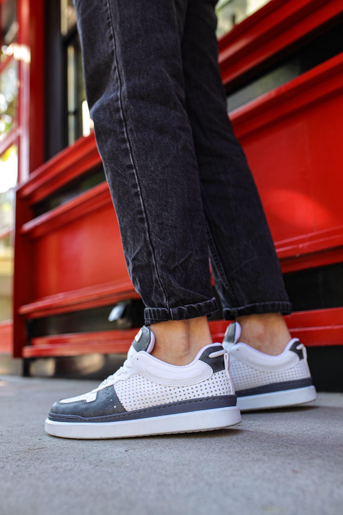 CH201 - CBT Hercules Erkek Ayakkabı ANTRASIT/BEYAZ - Görsel 3