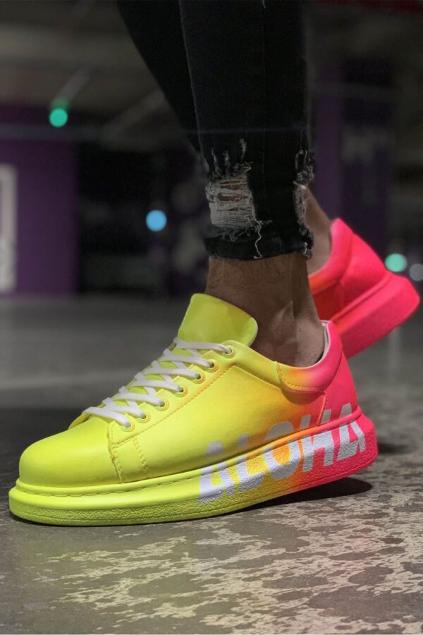 CH254 - CBT Pittura Erkek Ayakkabı 401 ALH SARI / PEMBE
