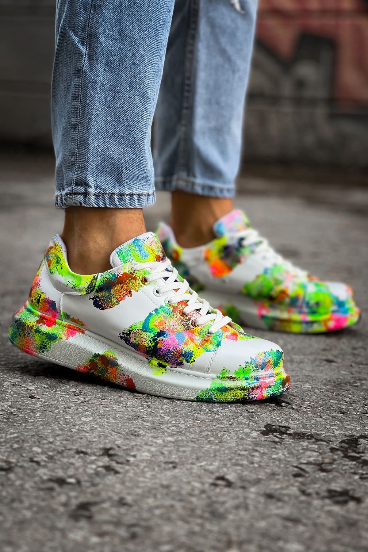 CH254 - CBT Pittura Erkek Ayakkabı 550 COLORFULL - Görsel 4