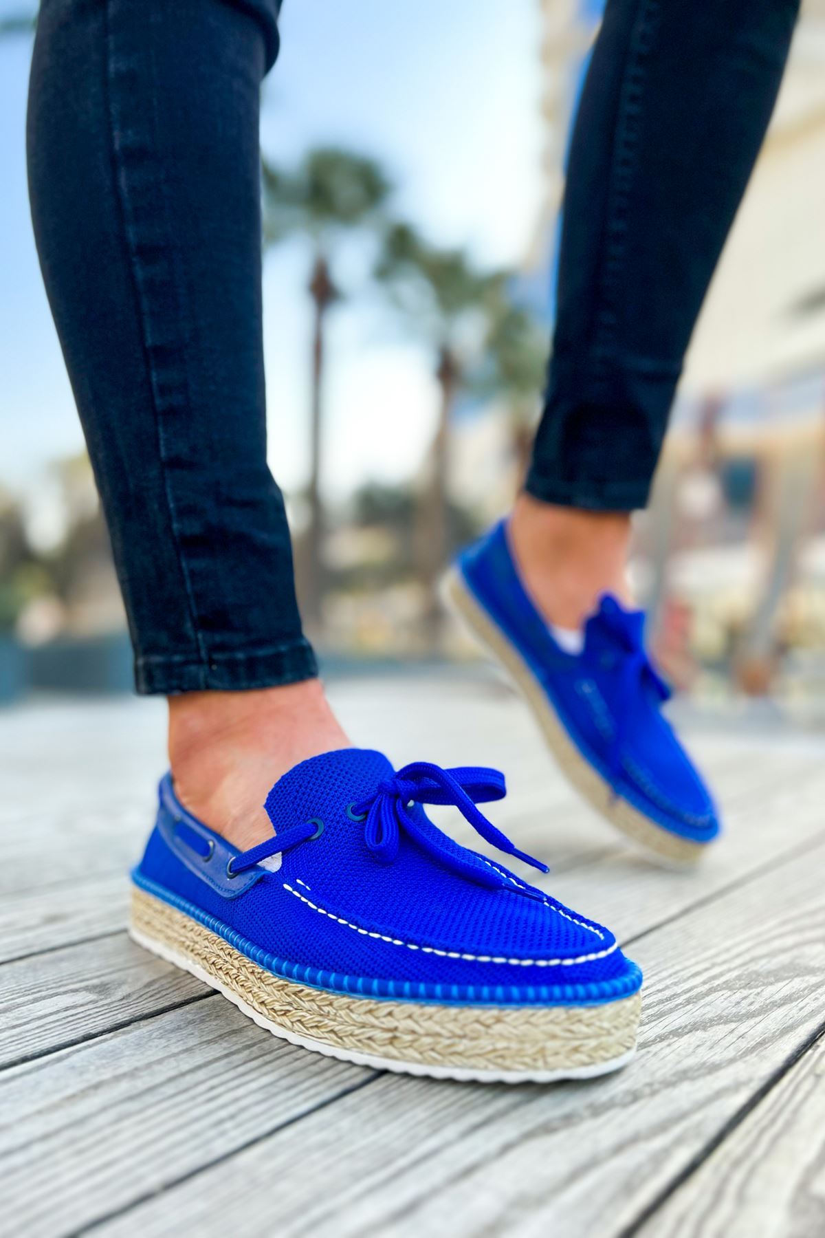 CH311 - Espadril Erkek Ayakkabı MAVI - Görsel 3