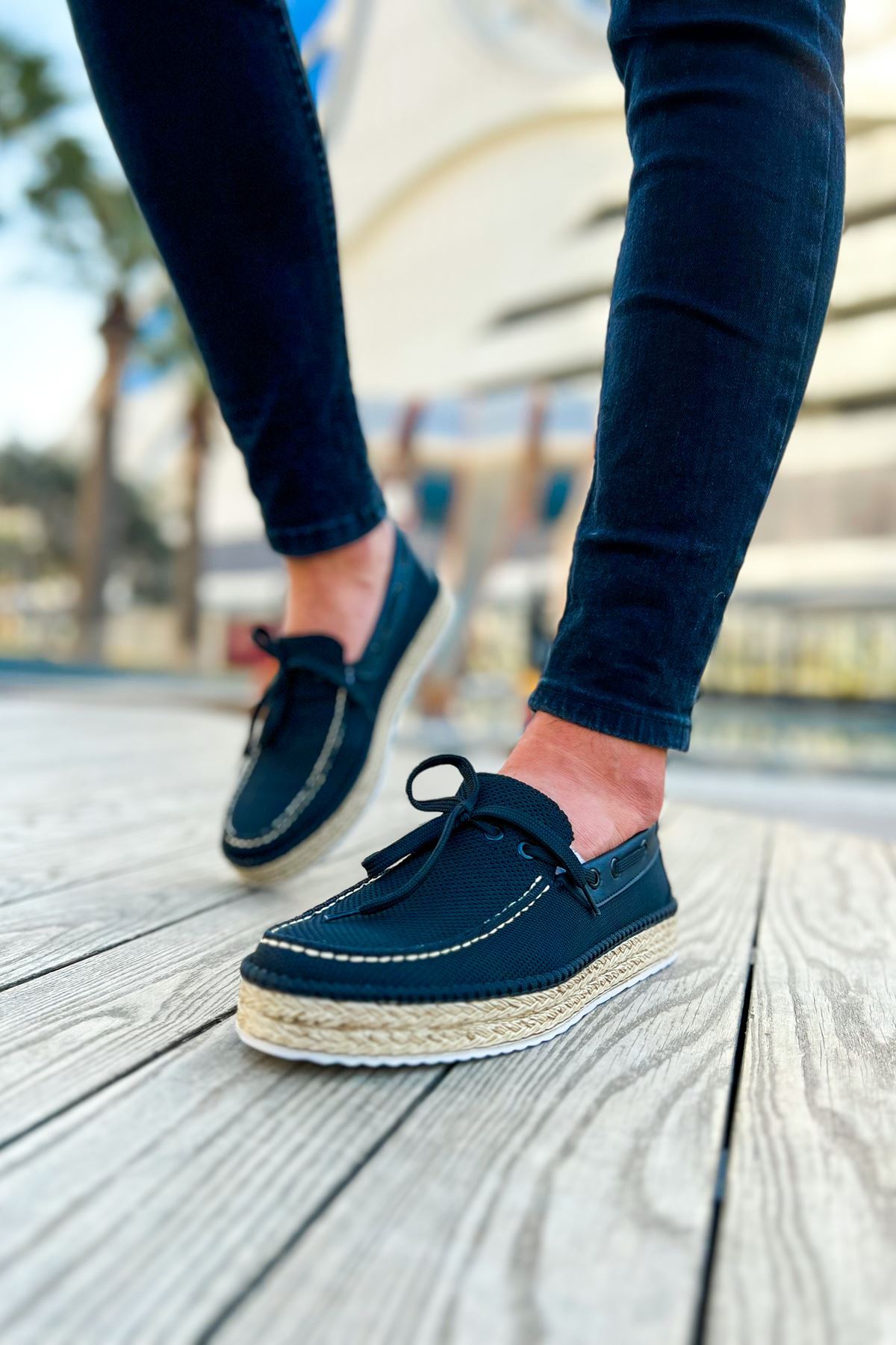 CH311 - Espadril Erkek Ayakkabı SIYAH - Görsel 2