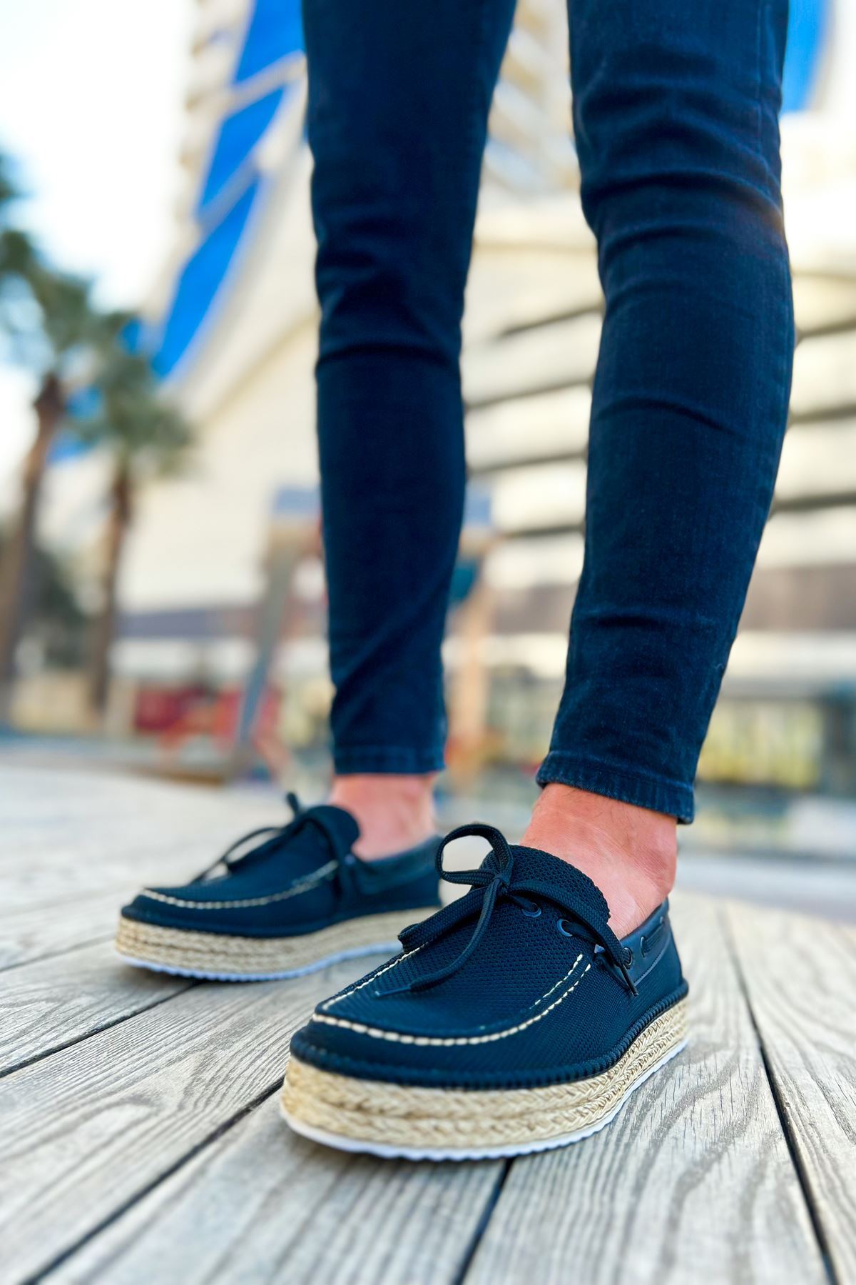 CH311 - Espadril Erkek Ayakkabı SIYAH - Görsel 3