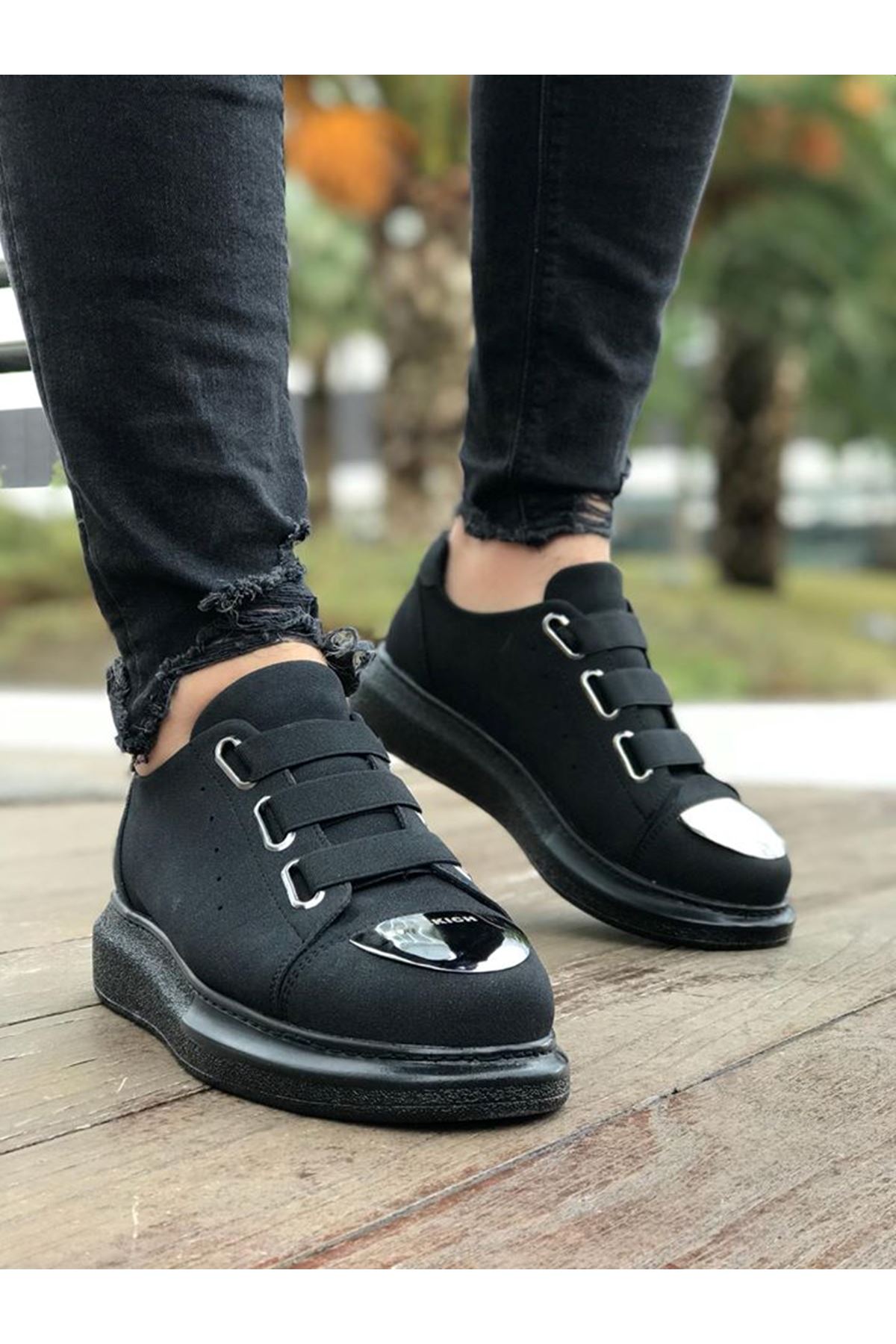 CH251 - SST Mirror Suede Erkek Ayakkabı SIYAH - Görsel 2