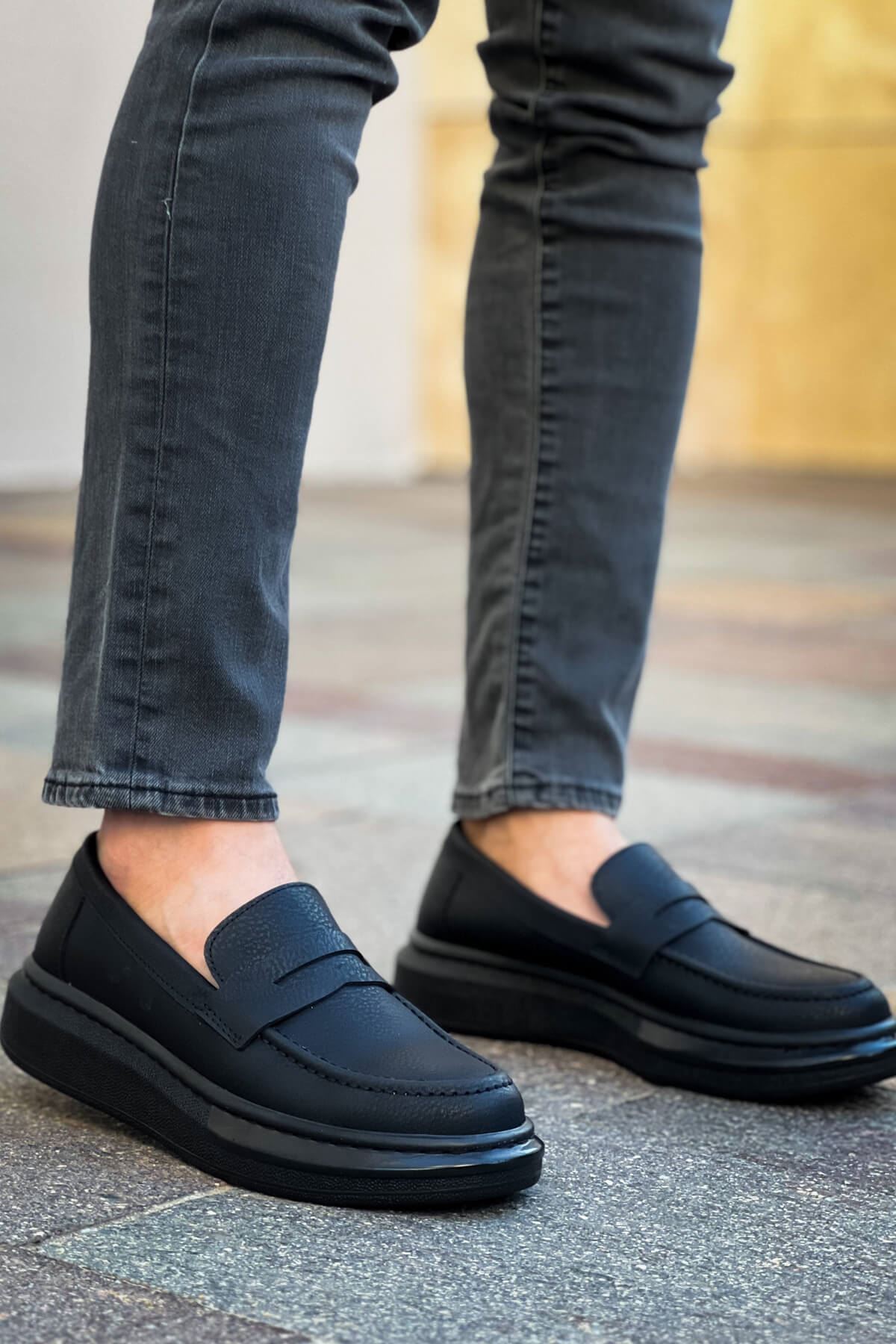 Robert - RS615 Siyah Erkek Loafer Ayakkabı SIYAH ST