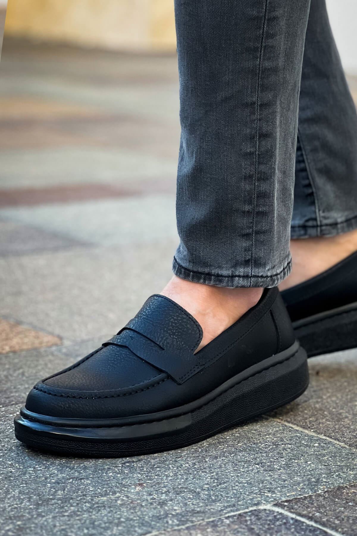 Robert - RS615 Siyah Erkek Loafer Ayakkabı SIYAH ST - Görsel 2