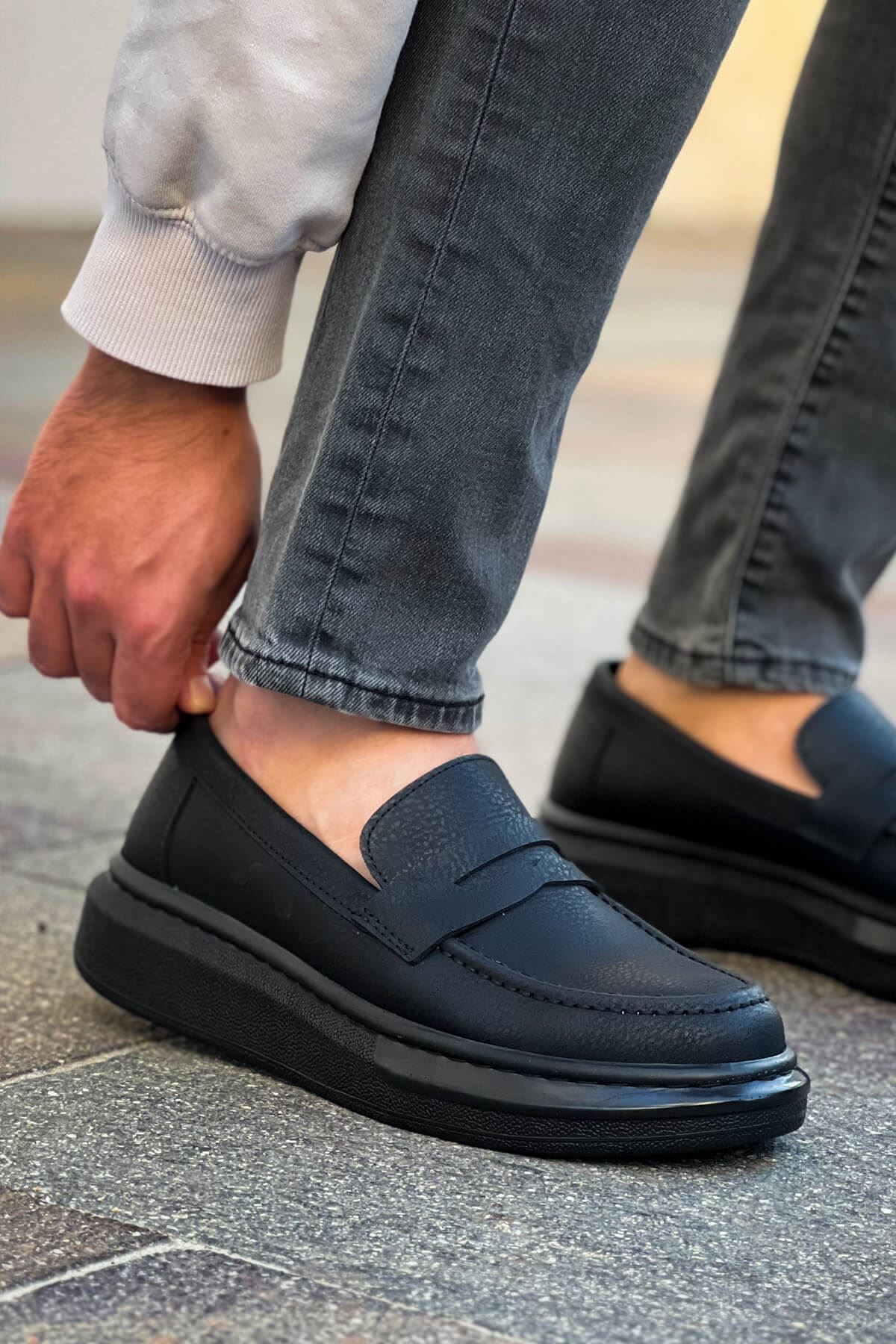 Robert - RS615 Siyah Erkek Loafer Ayakkabı SIYAH ST - Görsel 3