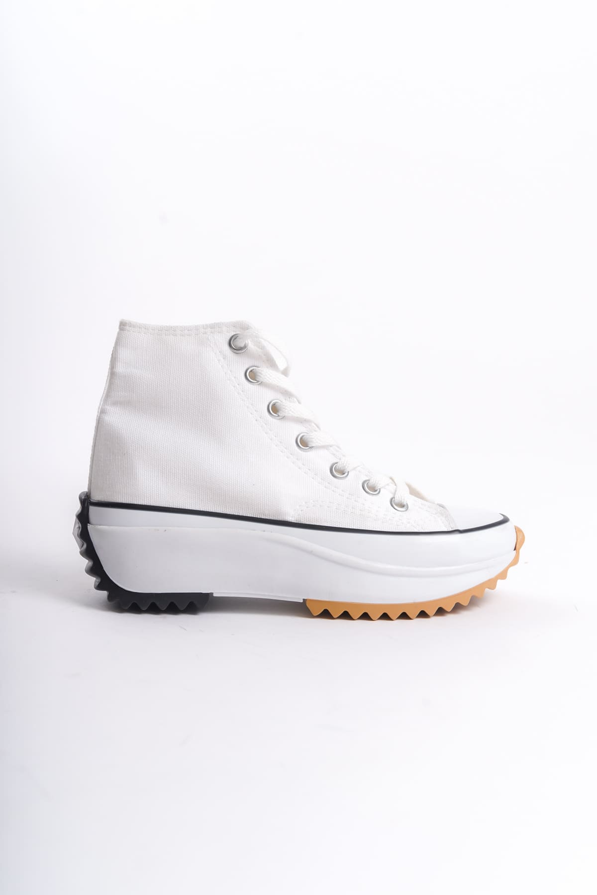 ROMA Bağcıklı Ortopedik Taban Kadın Sneaker Spor Ayakkabı TBT - Beyaz - Görsel 6