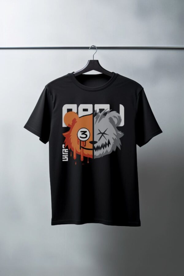 Unisex Oversize 24/1 Penye DTF Baskılı Tişört - DTF114