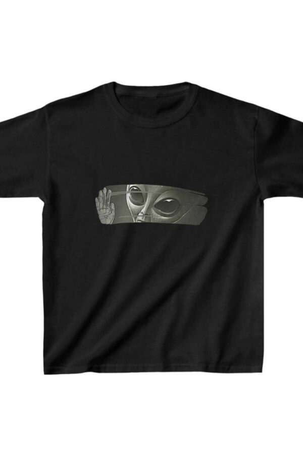 Çocuk Unisex Baskılı T-Shirt - Siyah