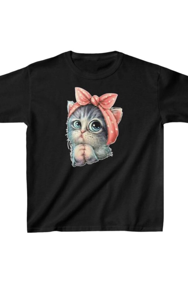 Çocuk Unisex Baskılı T-Shirt - Siyah