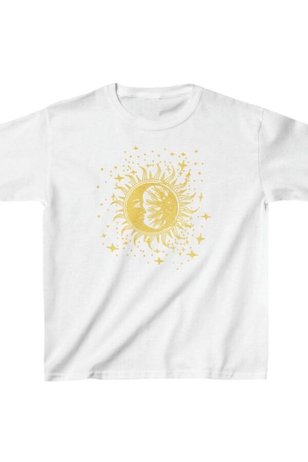 Çocuk Unisex Baskılı T-Shirt - Beyaz