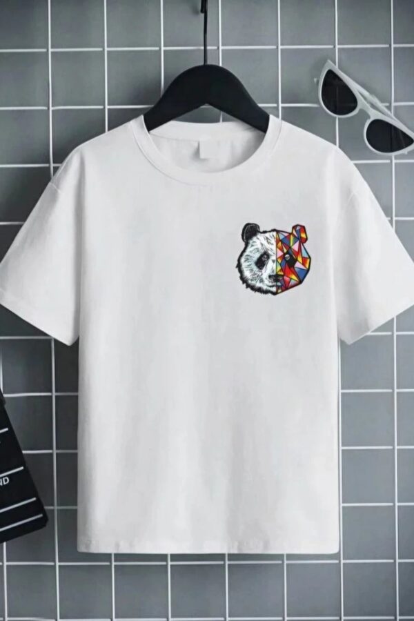 Unisex Çocuk Baskılı T-Shirt - Beyaz