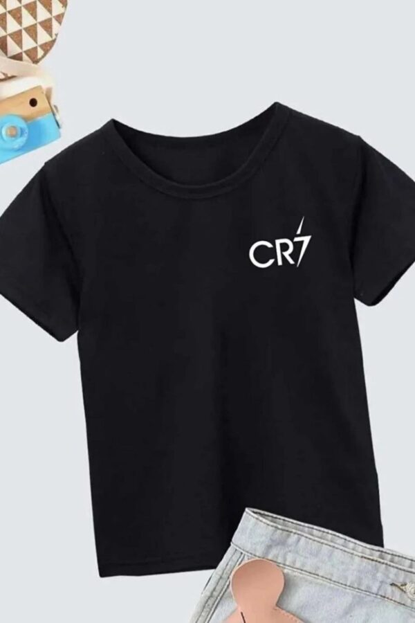 Erkek Çocuk Baskılı T-Shirt - Siyah