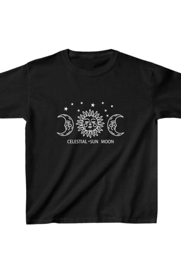 Çocuk Unisex Baskılı T-Shirt - Siyah